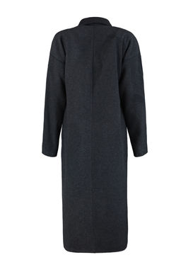 Antrasit Oversize Genis Kesim Uzun Yunlu Kase Kaban TWOAW21KB0038