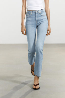 TRF CROPPED FLARE HIGH-WAIST JEANS - Zara фото 44