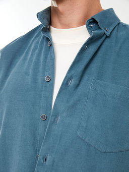 Regular Fit Uzun Kollu Kadife Erkek G?mlek