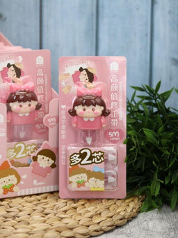 Корректор "Girlfriend", pink + 2 сменных блока, шоу-бокс 8 шт.