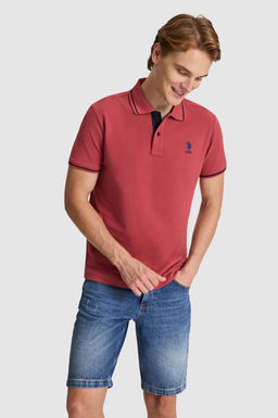 Erkek Vi_ne Slim Fit Polo Yaka Basic Ti__rt
