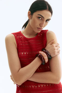 Minivestido efecto crochet - H&m фото 6