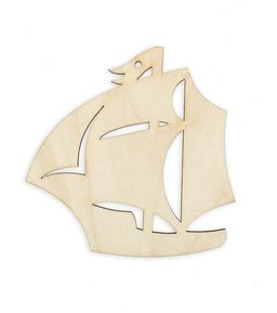 Заготовка для декорирования Mr. Carving ВД-560 Подвеска фанера 0.4 см Корабль (9х9см)