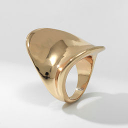 Кольцо металл Тренд волна, цвет золото, размер 16 - Qf фото 2