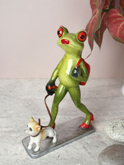 Фигурка Лягушка с собачкой 16 см / YX29011 /уп 24/ - Галеонтрейд фото 4