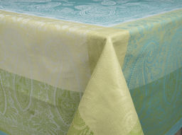 03с34 ЯК Скатерть 178*274 "Хива" цв. зеленый/голубой