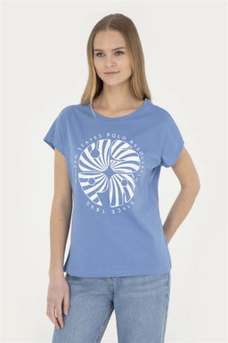 Женская темно-синяя футболка