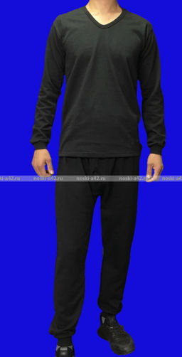 Цена за 1 шт. 1 комплект - Термобелье мужское с начесом Узбекистан цвет ТЕМНО-СИНИЙ