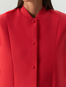 ЕМКА / Бомбер из костюмной ткани - Emka фото 5