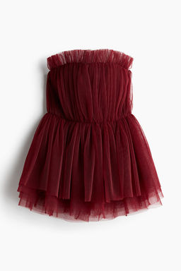 Top bandeau en tul plisado - H&m фото 4