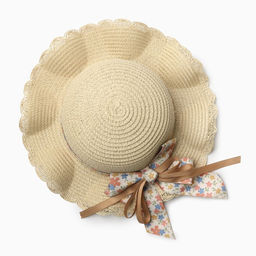 Шляпа для девочки "Милашка" MINAKU, р-р 52, цв.бежевый