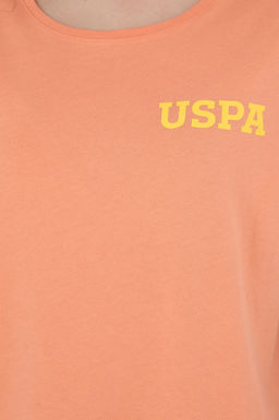 Футболка U.S. Polo Assn женская лососевая хлопок  фото 14