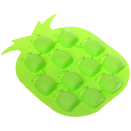 Цена за 5 шт. Форма для льда силиконовая "Ананас" 19*14см, цвета микс