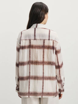 Рубашка из тенселя с патами на рукавах / Zarina  фото 5