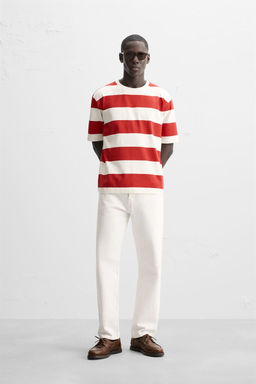 STRIPED JACQUARD T-SHIRT - Zara фото 2
