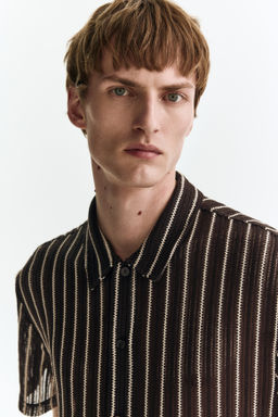 Camisa en punto texturizado Regular Fit - H&m фото 7