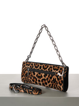 LACCOMA клатч Y2216-леопард лак натуральная кожа полиэстер фото 4