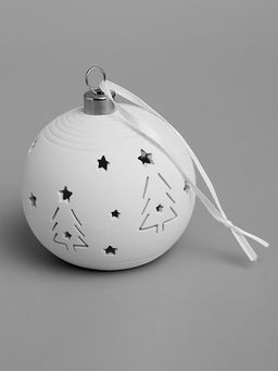 Ёлочный шар Ёлки, 99х9.8 см, 1 LED, от батареек LR443, свечение тёплое белое - Luazon lighting фото 3