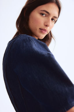 Blusa denim con peplum - H&m фото 5
