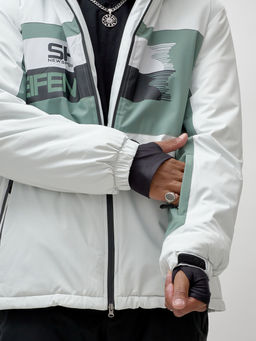 Горнолыжный костюм мужской зимний белого цвета 370Bl - Leifensh фото 13