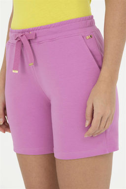 Женские фиолетовые вязаные шорты - U.s. polo assn фото 6