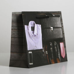 Цена за 2 шт. Пакет подарочный ламинированный, упаковка, Стиль, MS 23?18?8 см