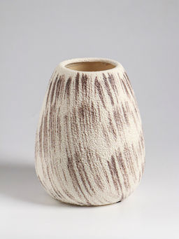 Ваза «Беажио» классик, 17.5×14 см, керамика, бежево-коричневая