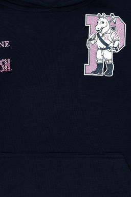 Темно-синий свитшот для девочки - U.s. polo assn фото 8