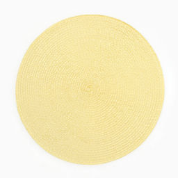 Салфетка сервировочная «Доляна. Классика», жёлтая, d=38 см