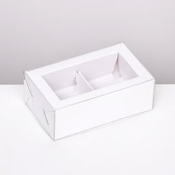 Цена за 5 шт. Коробка складная с прозрачной крышкой, 10 х 6 х 3,5 см, белая - Simaland фото 2