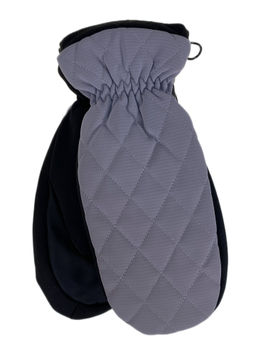 Зимние женские варежки с подкладом из искусственного меха, цвет серый