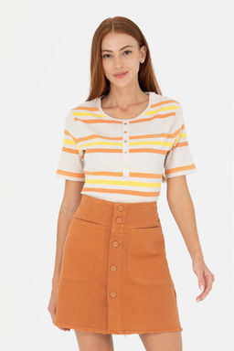 Женская футболка с круглым вырезом в виде плитки Неожиданная скидка в корзине