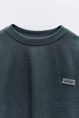 HEAVY JERSEY LABEL T-SHIRT - Zara фото 16