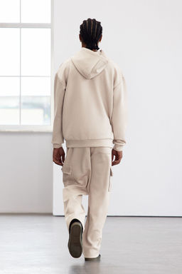 Vizon Oversize/Genis Kesim File Detayl? Kapusonlu Sweatshirt TMNAW25SW00173 - Trendyolmilla фото 5