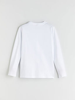 Bisiklet Yaka Uzun Kollu Basic Erkek ?ocuk Ti??rt