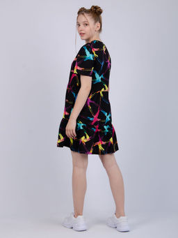 Платье "ПлД-55" чёрное, трикотаж (М)