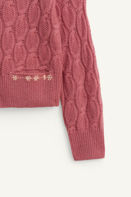 100% WOOL CABLE KNIT POLO SHIRT LIMITED EDITION - Zara фото 8