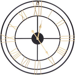 Часы настенные "LOFT HOME " 50см, желтые цифры