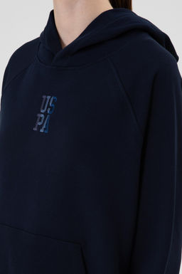 Kad_n Lacivert Sweatshirt Sepette S_rpriz _ndirim - U.s. polo assn фото 7