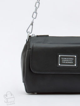 Сумка женская кожаная 0730CH black Polina&Eiterou