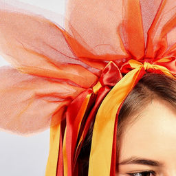 Карнавальный ободок «Лучистое солнце», красно-оранжевый