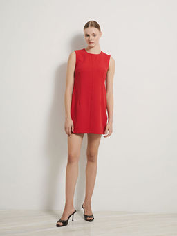 Bisiklet Yaka Elbise