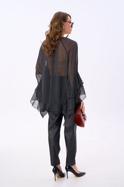 Костюм NIKVA н999-1 чёрный и чёрный в горох фото 3