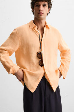 100% LINEN SHIRT - Zara фото 15
