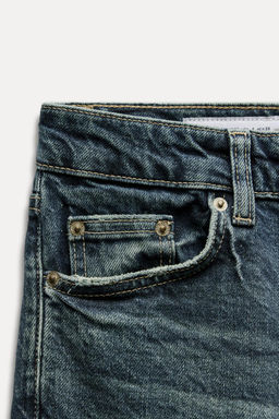 TRF SLIM CROPPED BELL BOTTOM MID-WAIST JEANS - Zara фото 8