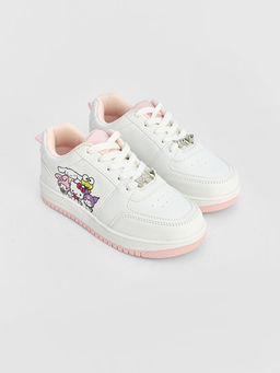 Hello Kitty Bask?l? K?z ?ocuk Spor Ayakkab?