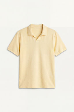 %100 Pamuk Regular Fit K_sa kollu Polo Ti__rt - Defacto фото 5