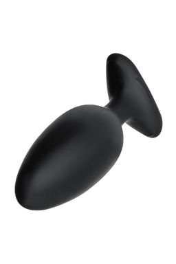 Анальная втулка LOVENSE Hush 2 (M), силикон, черная, 13,5 см, 4,4 см