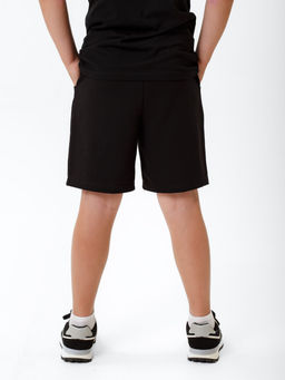 Шорты Школа без шнура, цвет Черный, состав 74% х/б, 20% пэ, 6%лайкра - 5+ фото 3