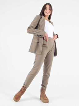 Ботинки 219.warmbr. Светло коричневый/Байка